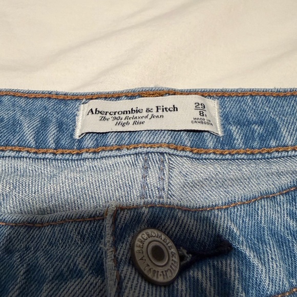 Abercrombie & Fitch Light Blue Women Jeans - Picture 3 of 4